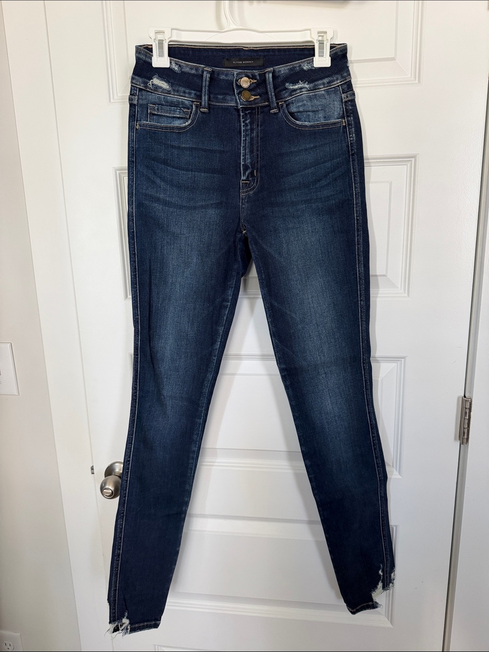 Flying Monkey High-Rise Dark Wash Skinny Jeans